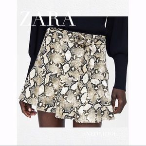 Zara Snake-Skin Skirt